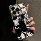 Jujutsu Kaisen Gojo Satoru New Plating Case For iPhone 16 15 14 13 12 11 Pro Max X XR XSMax 7 8 6 Plus Anti-Fall Airabag Back