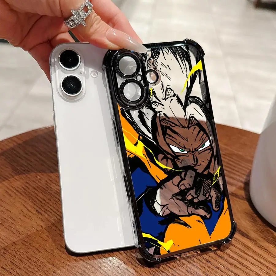 Dragon Ball Vegeta Kakarot Goku Soft Phone Cover Case for iPhone 14 16 Pro Max 13 15 Plus 11 12 17 Air