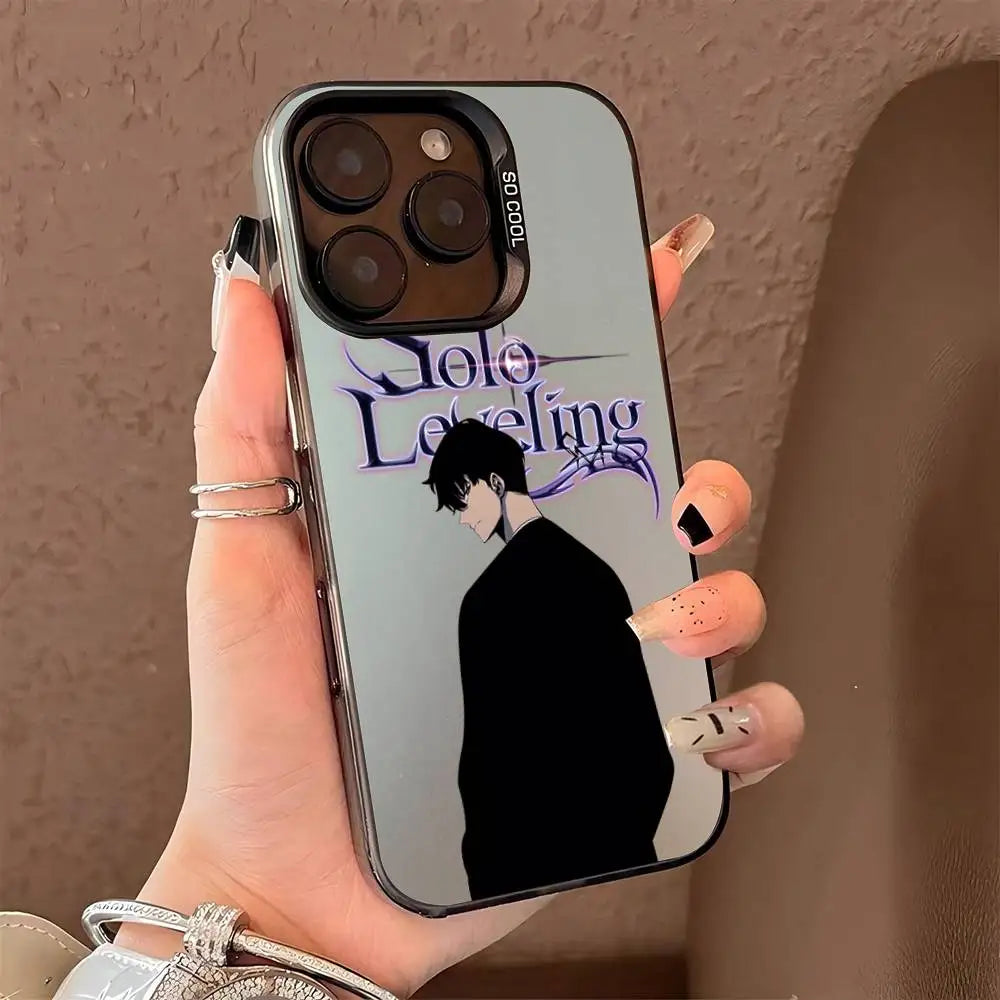 Anime Solos Levelings Phone Case For iPhone 16 15 14 13 12 11 Pro Max X XR XSMAX 8 7 Plus Matte Shockproof Back Anti Fall Cover