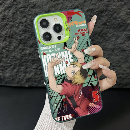Haikyuu!! Kenma Kozume Phone Case for iPhone 17 Air 16 16e 15 14 Plus 13 12 11 Pro Max X Xs XR 8 Colorful Silver Hard Cover