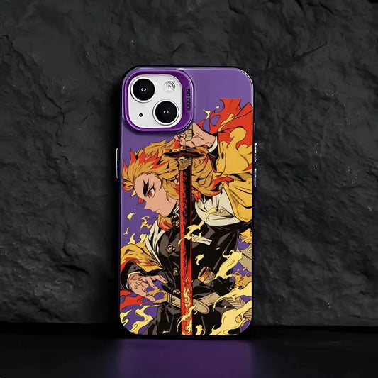 R-Rengoku Vintages Phone Case For IPhone 17 16 15 14 13 12 Mini 11 8 7 Pro Max Plus Colorful Phone Case