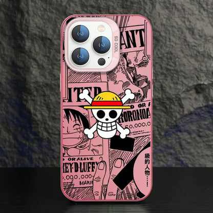 One Piece Bone Logo Cover Phone Case for iPhone 16e 11 12 13 Pro Max 14 15 16 Plus