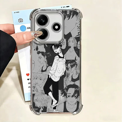Tokyo Revengers Anime Plating Phone Case For Xiaomi Poco X6 X7 X8 Pro Max X5 X3 M8 M7 M5S Redmi 15C 15 14C 13C 17T 15T 14T F8 Ul