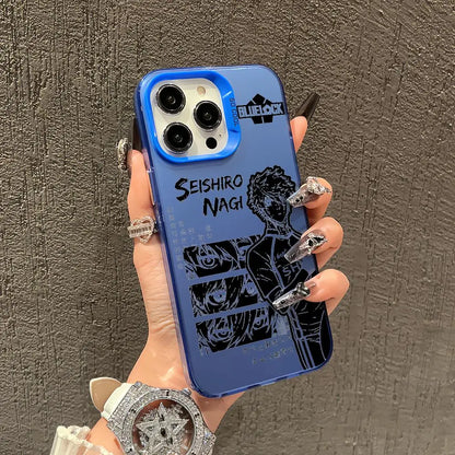 Anime blue lock Phone Case TPU Slim Shockproof Phone Case Full Camera Cover For iPhone 17 16 15 14 13 12 11 Pro Max