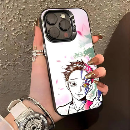 A-Akaza Demon Slayer Phone Case For IPhone 17 Pro Max 15 Pro 16 14 Plus 12 13 Mini 11 Pro Shockproof Colorful Cover