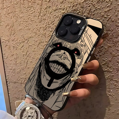 Anime Solos Levelings Magsafe Magnetic Phone Case for IPhone 11 12 13 14 15 16 Pro Max Plus Lens Creative Border Cover