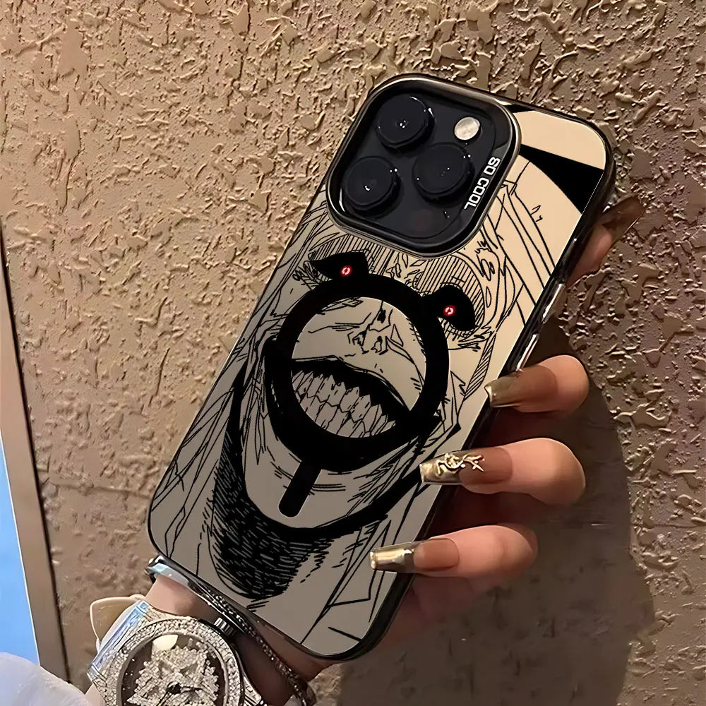 Anime Solos Levelings Magsafe Magnetic Phone Case for IPhone 11 12 13 14 15 16 Pro Max Plus Lens Creative Border Cover