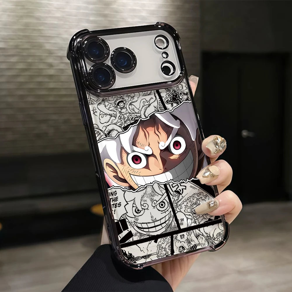 One P-Pieces L-Luffies Phone Case for iPhone 17 Air 16 15 14 Plus 13 12 11 Pro Max X Xs XR 8 e Anti-drop Transparent Soft Cover