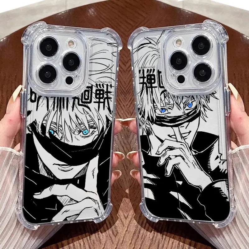 Jujutsus Kaisens Gojo Satoru Clear Case For iPhone 17 16 15 14 13 12 11 Pro Max 16e 17e Air 13 Mini 15 Plus XS X 7 8 Phone Cover