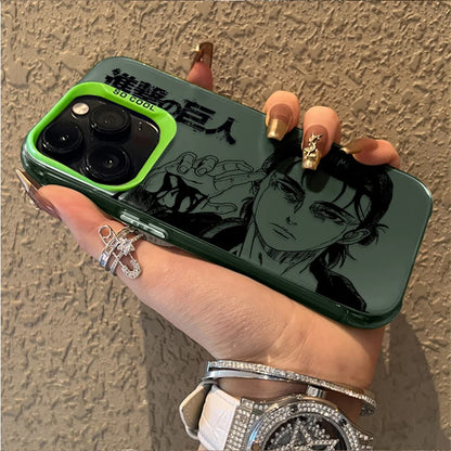 Eren Yeager Attack on Titan Phone Case For iPhone 17 16e 16 15 14 13 12 11 Pro Max X XR XSMAX 8 7 Air Plus Anti Fall Matte Cover