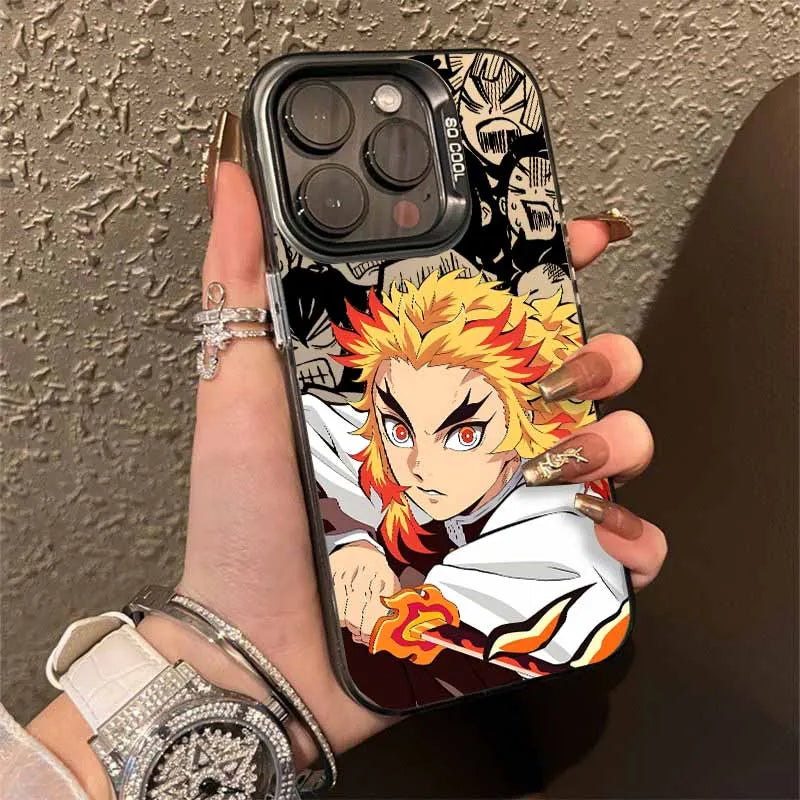 Demon Slayer Anime Cute Cover For Apple iPhone 17 Air 16E 16 15 14 13 12 mini Pro Max Plus Colorful Phone Case