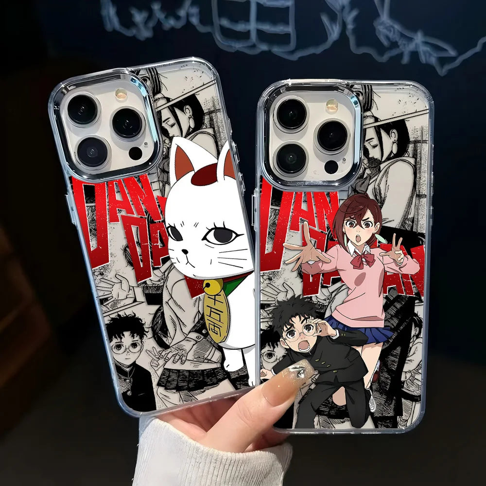 New DanDaDan Anime Phone Case For iPhone 17 16e 16 15 14 13 12 11 mini Pro Max X XR XSMAX 8 7 Air Plus Transparent Soft Cover