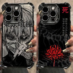 Anime cool Tokyo Ghoul Plating Phone Case For iPhone 17 16e 16 15 14 13 12 11 Pro Max X XR 7 8 Mini Air Plus Anti-Fall Airabag