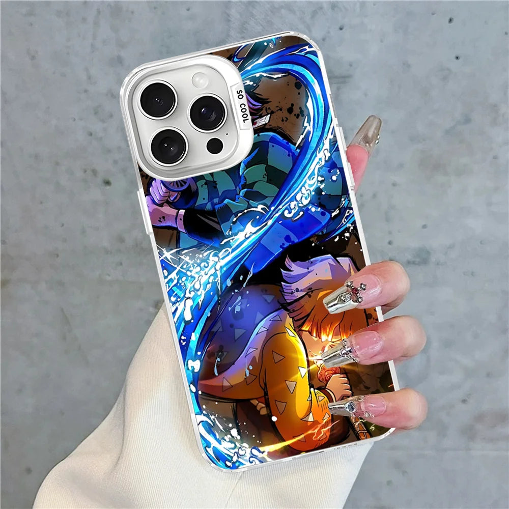 Demon Slayer Phone Case For IPhone 16 15 14 13 12 11 Pro Max X XR XSMAX 8 7 Plus Matte Shockproof Back Cover