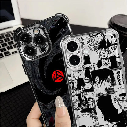 Anime Sasukes N-arutos Plating Phone Case For Samsung S26 S25 S24 S23 S22 S21 S20 FE Note20 Edge Plus Ultra 4G 5G Anti Fall