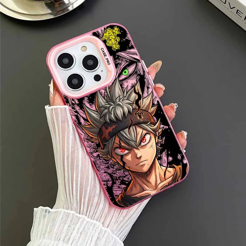 Asta Black Clover For Apple iPhone 17 16E 16 15 14 13 12 mini Pro Max Plus Cover Funda Siliconea Soft Capa Colorful Phone Case