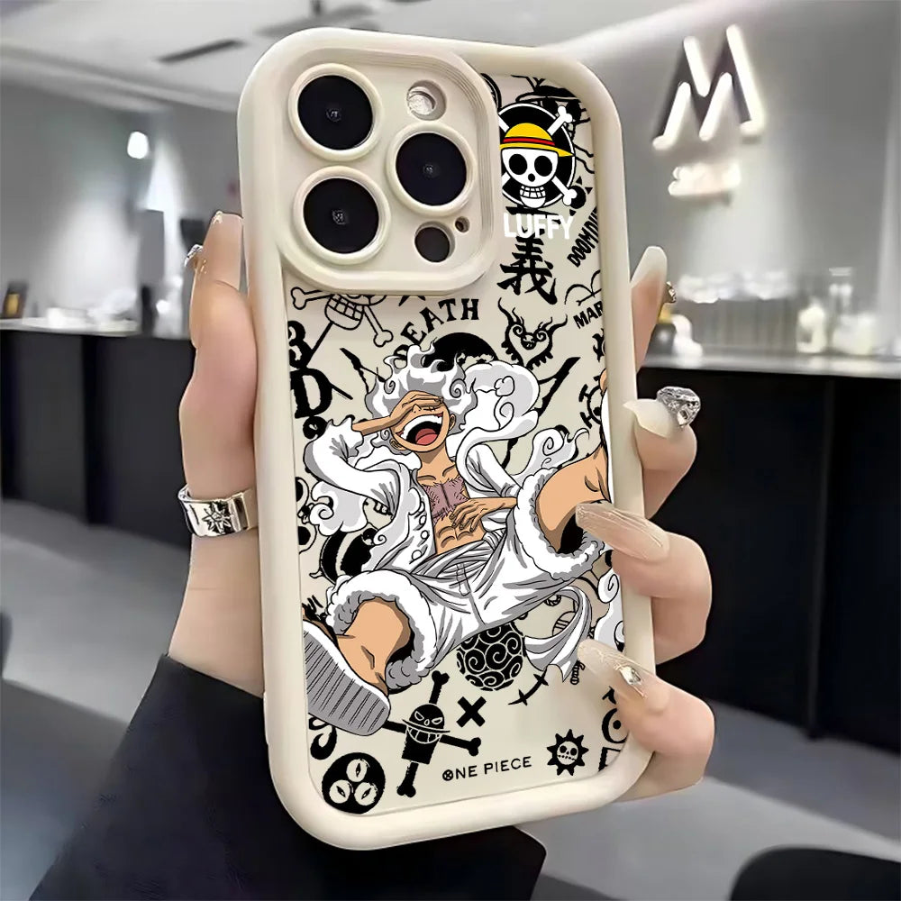 Anime O-Ones Pieces Luffys Zoros Phone Case for IPhone 17e 17 16e 16 15 14 13 12 11 Air Pro Max Mini XR Plus Soft TPU Back Cover