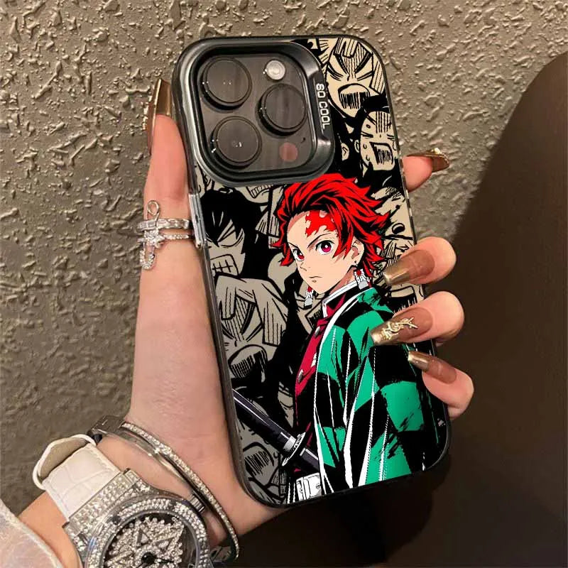Demon Slayer Anime Cute Cover For Apple iPhone 17 Air 16E 16 15 14 13 12 mini Pro Max Plus Colorful Phone Case