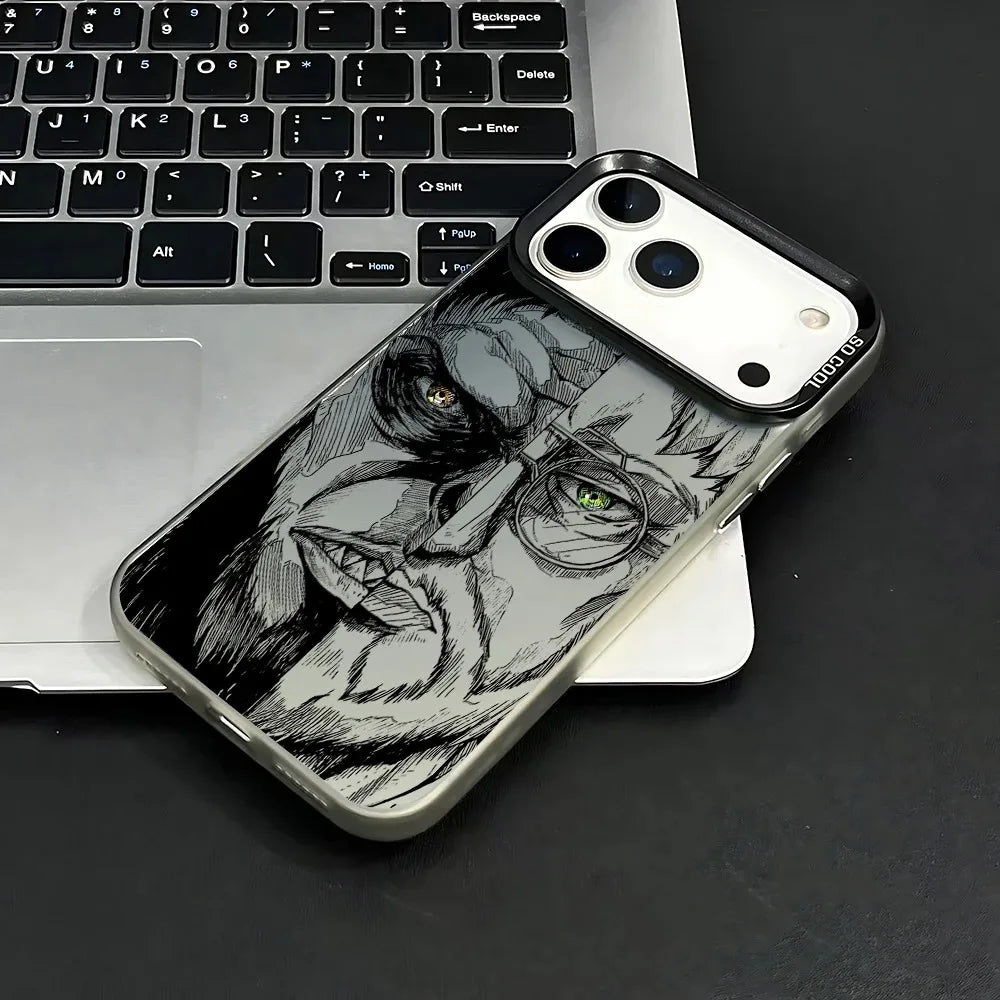 Luxury Attack On Titan Phone Case For iPhone 17 17e 16e 16 15 14 13 12 11 mini Pro Max X XR XSMAX 8 7 Air Plus Anti Fall Matte