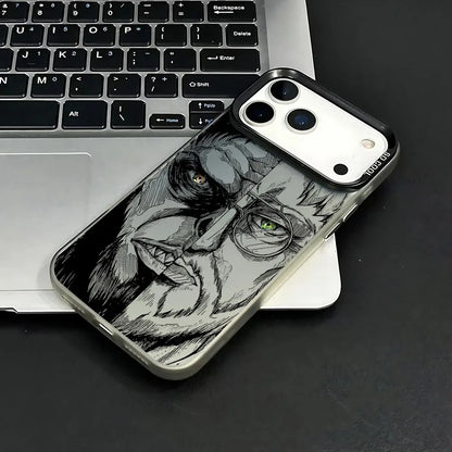 Luxury Attack On Titan Phone Case For iPhone 17 17e 16e 16 15 14 13 12 11 mini Pro Max X XR XSMAX 8 7 Air Plus Anti Fall Matte