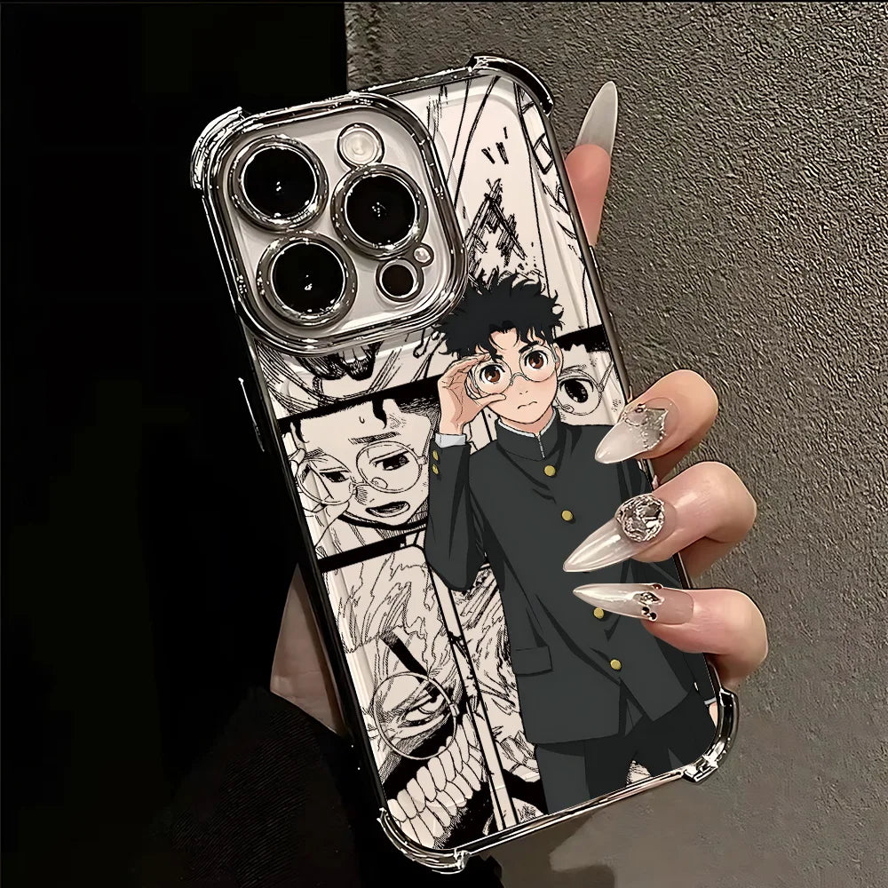 Hot Anime D-Dandadans Plating Phone Case For Samsung A37 A57 A07 A36 A16 A06 A35 A55 A25 A26 A05s A15 A54 A34 A24 A14 A05 4G 5G