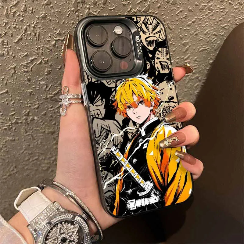 Demon Slayer Anime Cute Cover For Apple iPhone 17 Air 16E 16 15 14 13 12 mini Pro Max Plus Colorful Phone Case