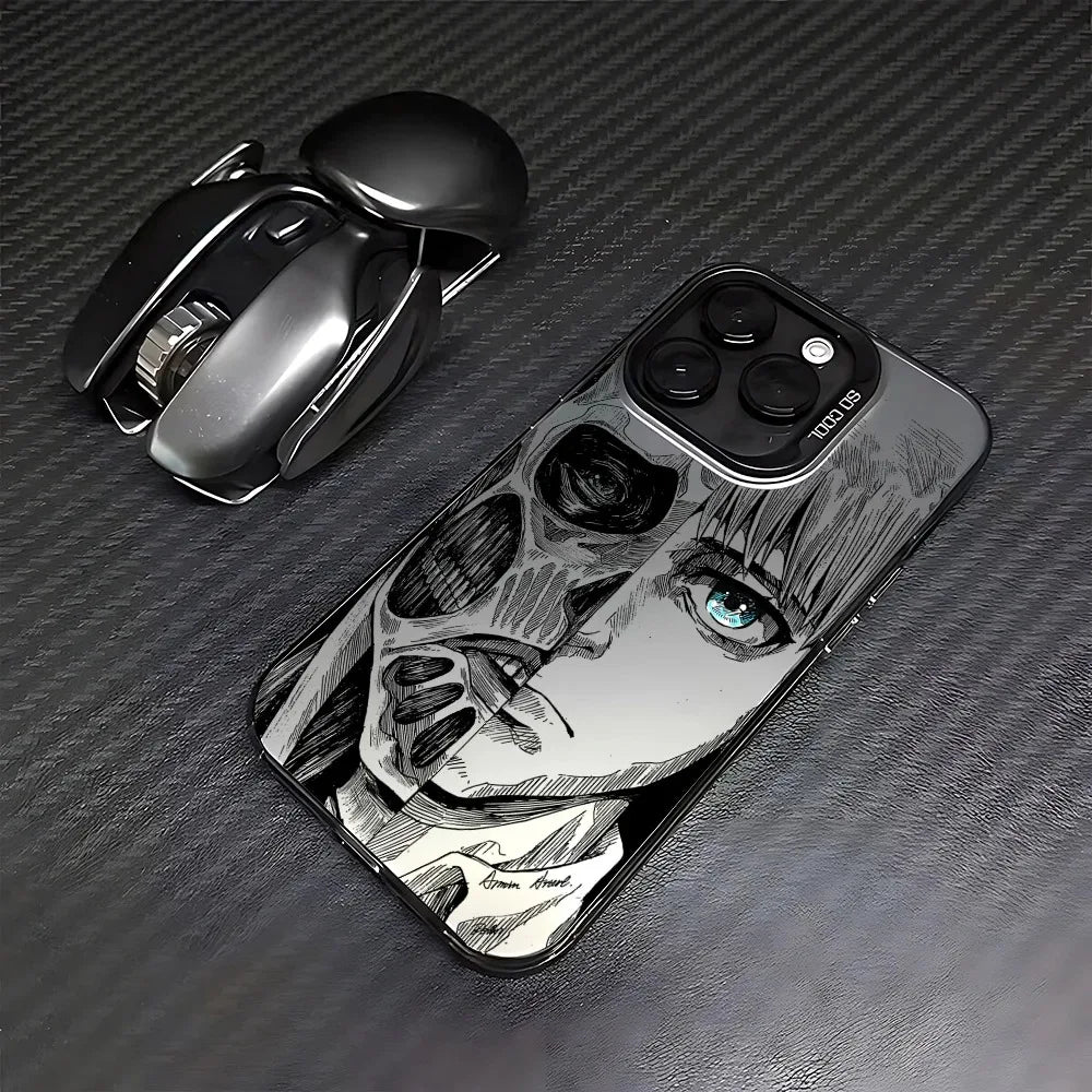 Luxury Attack On Titan Phone Case For iPhone 17 17e 16e 16 15 14 13 12 11 mini Pro Max X XR XSMAX 8 7 Air Plus Anti Fall Matte
