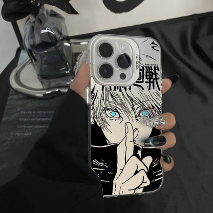 Anime Cartoon J-Jujutsu K-Kaisen Phone Case For IPhone 14 15 16 17 Pro Max Plus 12 13 Mini 16E Casing Hard IMD Fashion