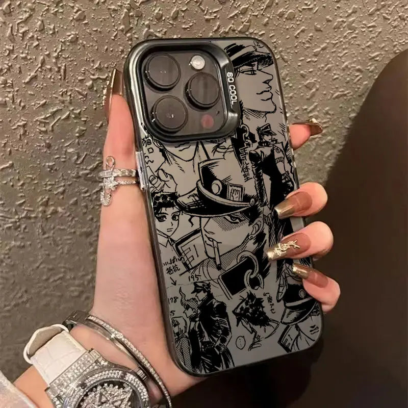 J-JoJos Bizarre Adventure Phone Case For iPhone 17 16e 16 15 14 13 12 11 mini Pro Max X XR 8 Air Plus Anti Fall Matte Back Cover