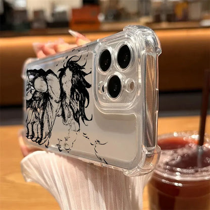 Attacks Anime On Titans Hot Cool Phone Case Clear For iPhone 17 16 14 15 11 12 13 Pro Max 16E Plus 17 Air Soft Shockproof Cover