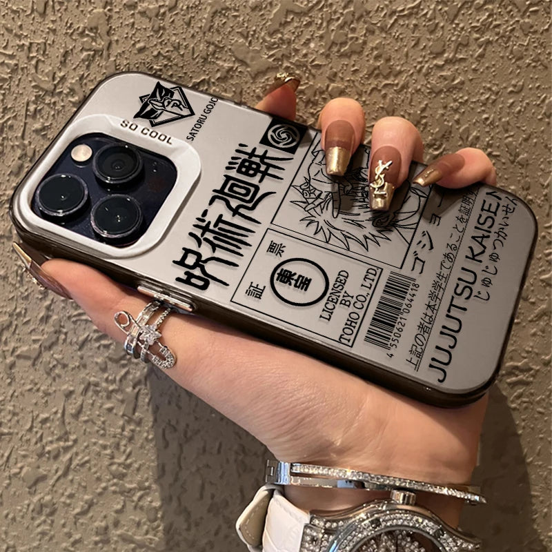 Jujutsu Kaisen Gojo Satoru Manga Line Phone Case for iPhone 12 17 Air Pro Max 16 15 11 14 13 Pro Max XS X XR Plus 8 7 SE 2020