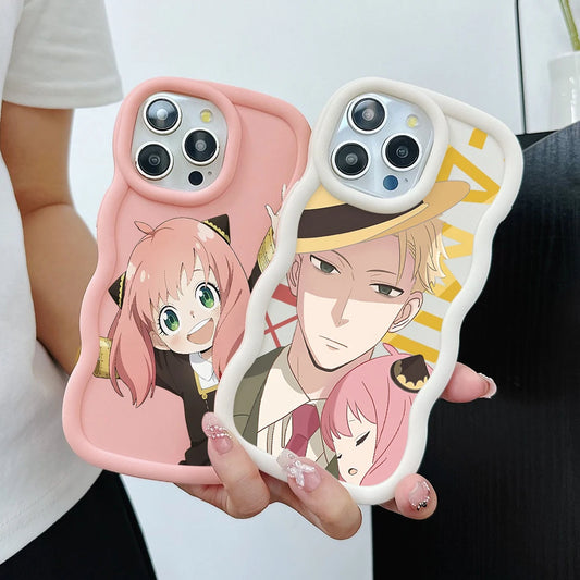 SPY×FAMILY Anya Forger Phone Case for iPhone 16 16e 15 14 Plus 13 12 11 iPhone16 Pro Max X Xs XR 7 8 e Wave Soft Capa CASE Funda