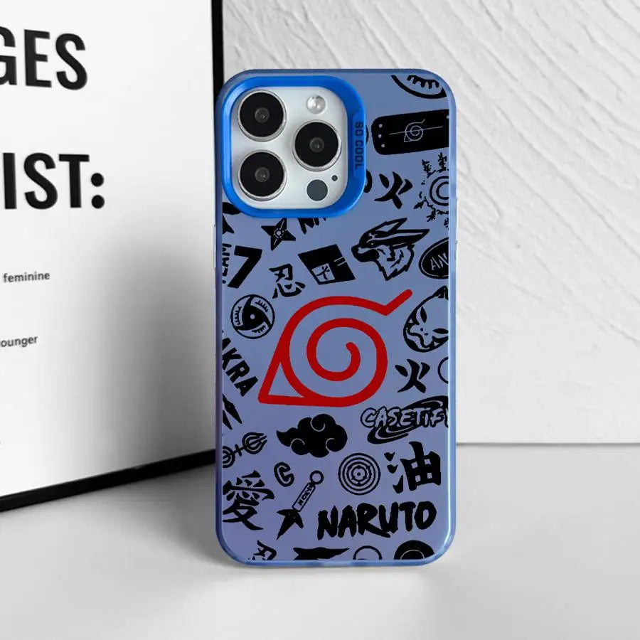 Phone Cover Case for iPhone 17 Pro Max 13 16 Air 17e 11 12 Pro 14 Plus 15 Anime Narutos Logo