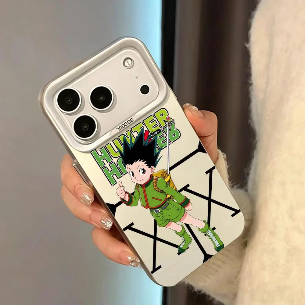 Games H-HUNTER HUNTER Phone Case For IPhone 17 16 15 14 13 12 11 Pro Max Air Matte Laser Aurora Shockproof Phone Case