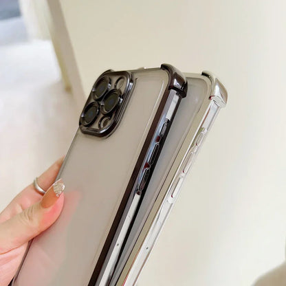 Hot HUNTERS×HUNTERS KilluaS Plating Phone Case For iPhone 17 17e 16e 16 15 14 13 12 11 Pro Max X Mini Air Plus Anti-Fall Airabag