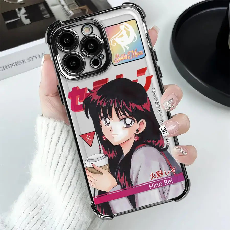 Sailor Moon Love And Beauty Soft Phone Cover Case for iPhone 17 12 Air 16 Pro Max 14 15 Plus 11 13