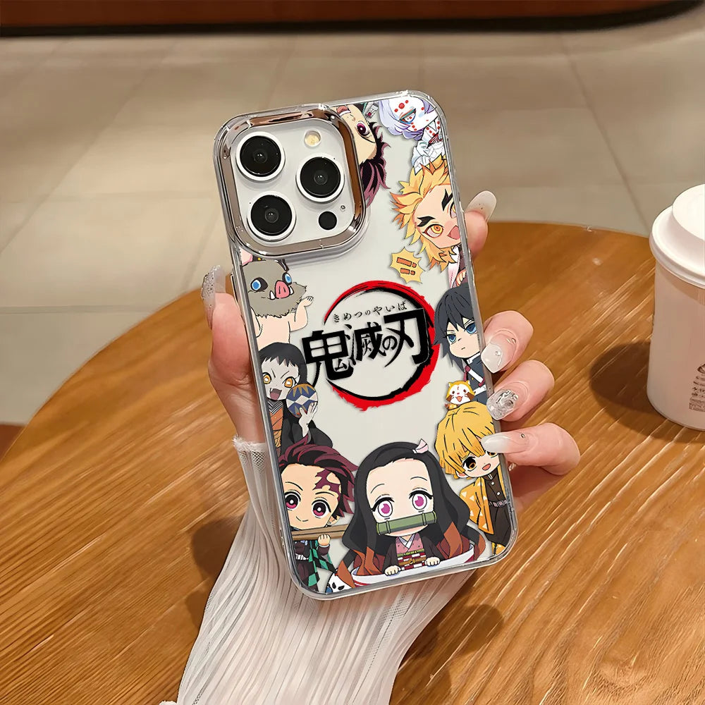 Kamado Nezuko Demons Slayers Phone Case For iPhone 17 16e 16 15 14 13 12 11 Pro Max XR XSMAX 8 7 Air Plus Transparent Soft Cover