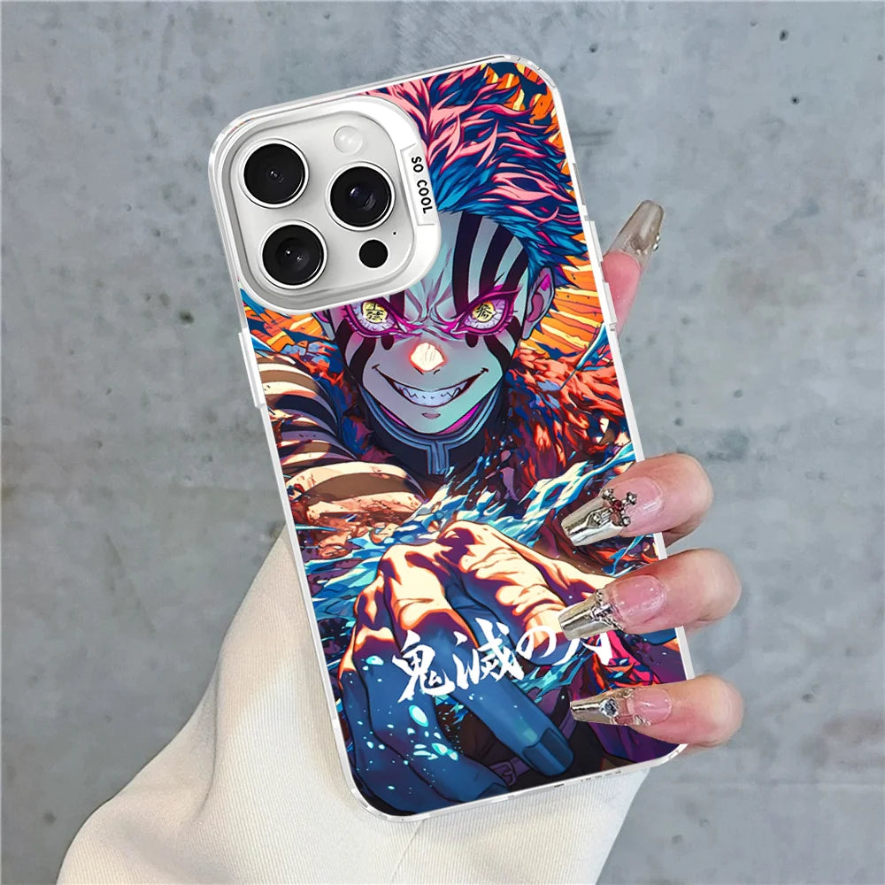 Demon Slayer Phone Case For IPhone 16 15 14 13 12 11 Pro Max X XR XSMAX 8 7 Plus Matte Shockproof Back Cover