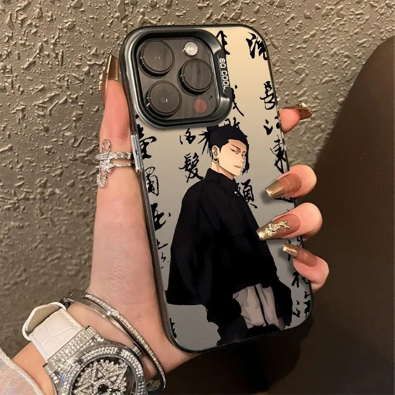 Jujutsu Kaisen Satoru Gojo Phone Case For iPhone 16 15 14 13 12 11 Pro Max X XR XSMAX 8 7 Plus Candy Matte Shockproof Back Cover