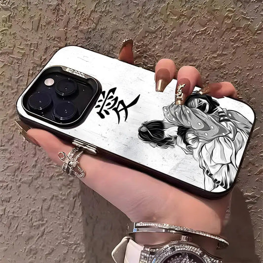 A-Akaza Demon Slayer Phone Case For IPhone 17 Pro Max 15 Pro 16 14 Plus 12 13 Mini 11 Pro Shockproof Colorful Cover