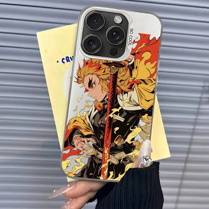 R-Rengoku Vintages Phone Case For IPhone 17 16 15 Pro Max Plus 14 13 12 11 Black White Shockproof Phone Cover