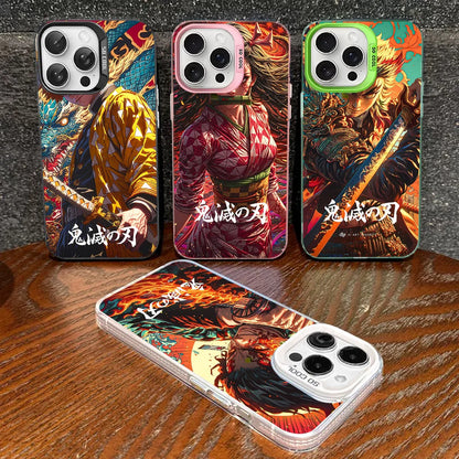 Demon Slayer Phone Case For IPhone 16 15 14 13 12 11 Pro Max X XR XSMAX 8 7 Plus Matte Shockproof Back Cover