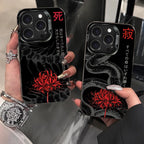TOKYO GHOUL RED SPIDER LILY SNAKE BLOOD LOTUS Case for iPhone 12 17 Air Pro Max 16 15 11 14 13 Pro Max XS X XR Plus 8 7 SE 2020