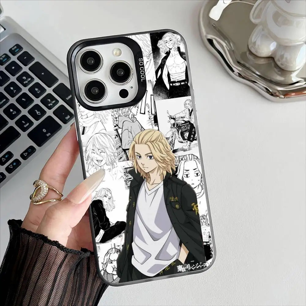 T-Tokyo R-Revengers Anime Phone Case For Apple 11 12 13 14 15 16Pro Max Plus Protect Plating Phone Cover