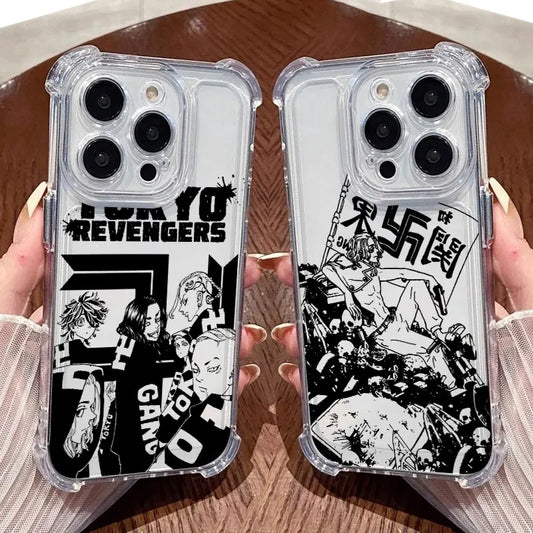 Tokyos Revengers Anime Phone Case Clear For iPhone 17 16 14 15 11 12 13 Pro Max 16E 16 Plus 17 Air Soft Shockproof Silicon Cover