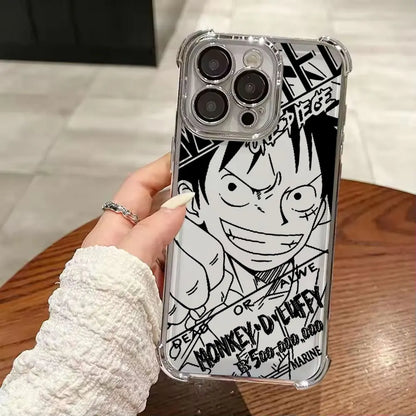 O-One Pieces Manga Funda For iPhone 17 Pro 16 15 14 13 12 11 Pro Max Case 17 Plus 17E 16E 17Air Silicone Protection Phone Cover
