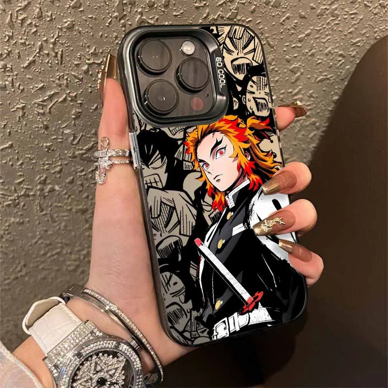 Demon Slayer Anime Cute Cover For Apple iPhone 17 Air 16E 16 15 14 13 12 mini Pro Max Plus Colorful Phone Case
