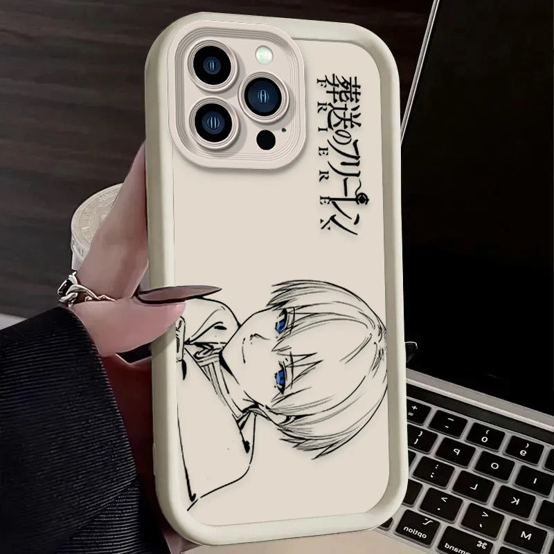 Anime Frieren Cute Fern Silicone Phone Case For iPhone 17 Air 16 16E 15 14 13 12 11 Pro Max X XS X S Max XR SE 2020 SE4 7 8 Etui