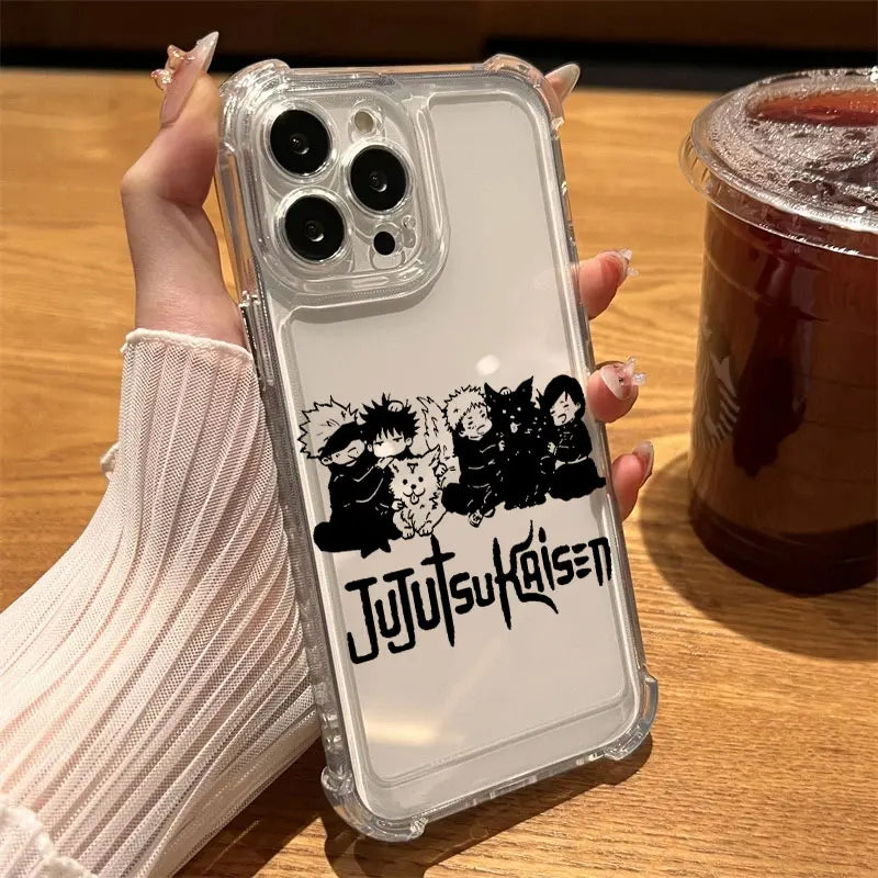 Jujutsus Kaisens Gojo Satoru Clear Case For iPhone 17 16 15 14 13 12 11 Pro Max 16e 17e Air 13 Mini 15 Plus XS X 7 8 Phone Cover