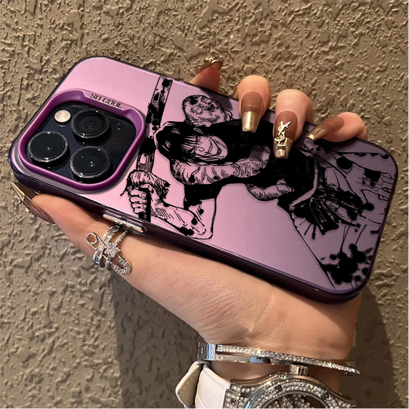 Anime Jujutsu Kaisen Frosted Case for iPhone 17 Air 16 E 15 14 Plus 13 12 Mini 11 Pro Max Acrylic Silicone Shockproof Hard Cover